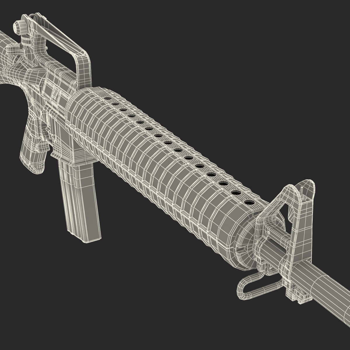 3D Rifle M16A2