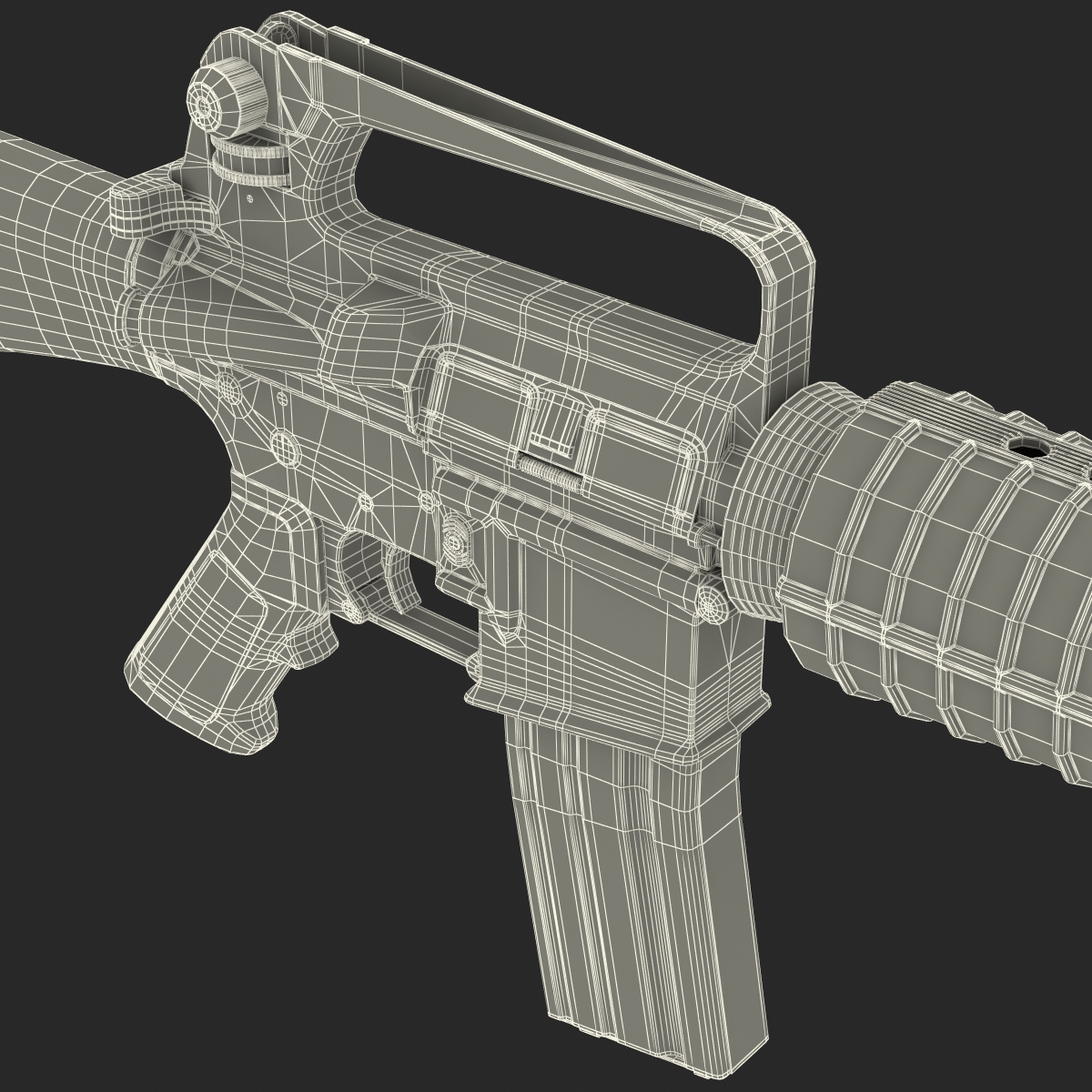 3D Rifle M16A2