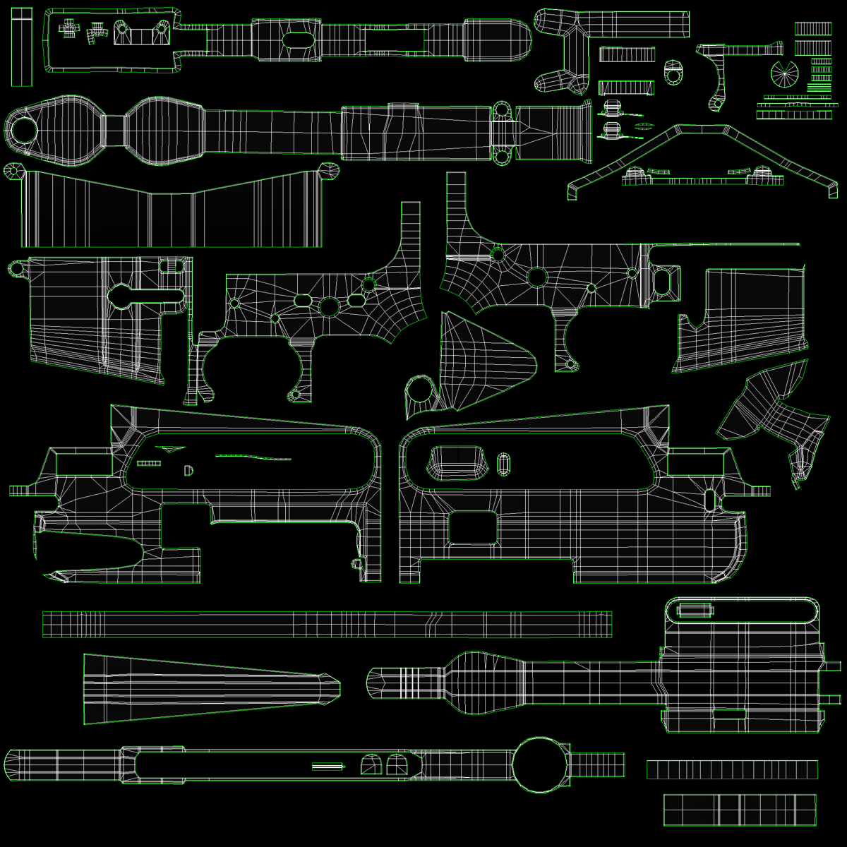 3D Assault Rifle Generic 2 model