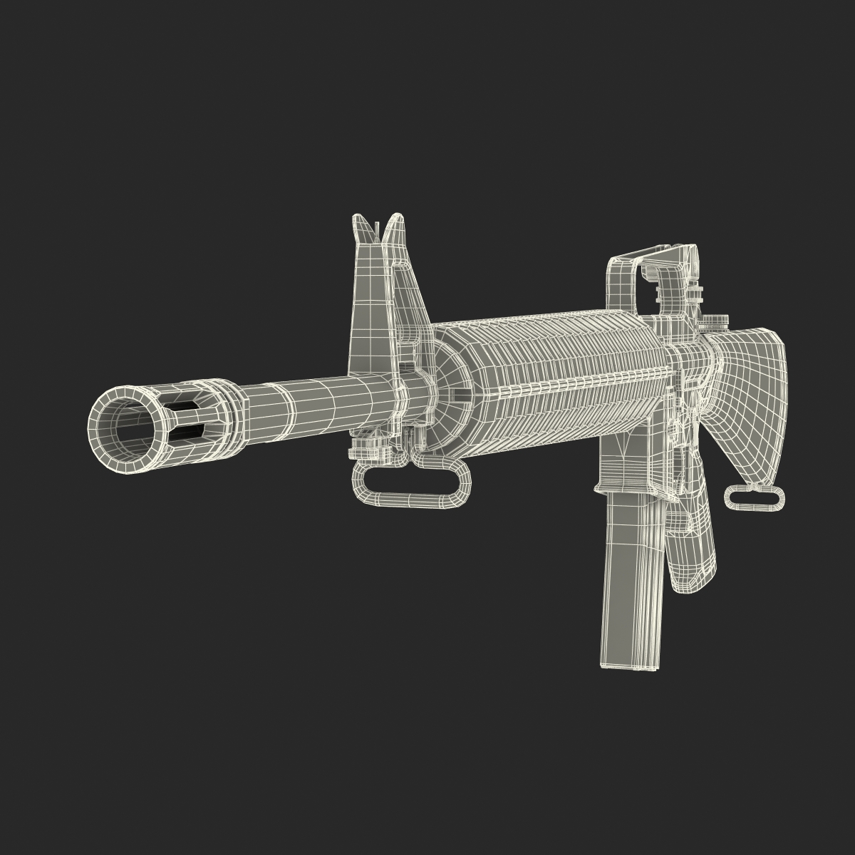 3D Assault Rifle Generic 2 model