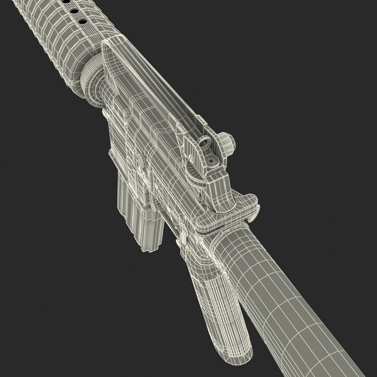 3D Assault Rifle Generic 2 model