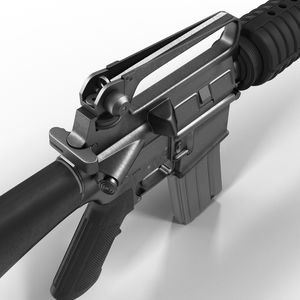 Assault Rifle M16 3D