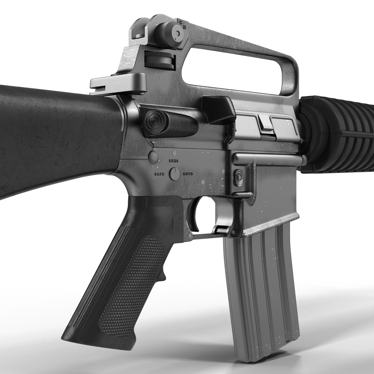 Assault Rifle M16 3D