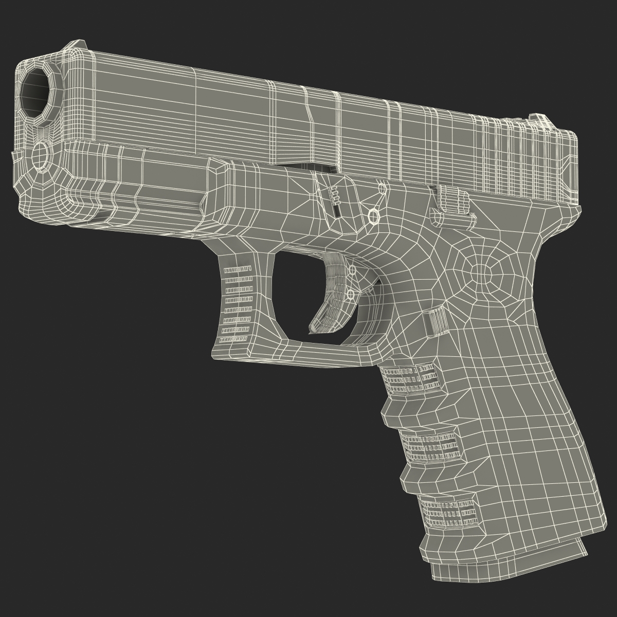 Compact Pistol Generic 3D