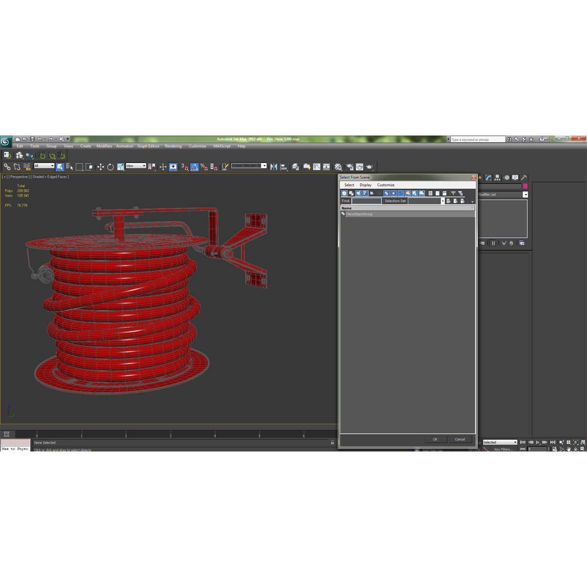 Fire Hose Reel 3D model