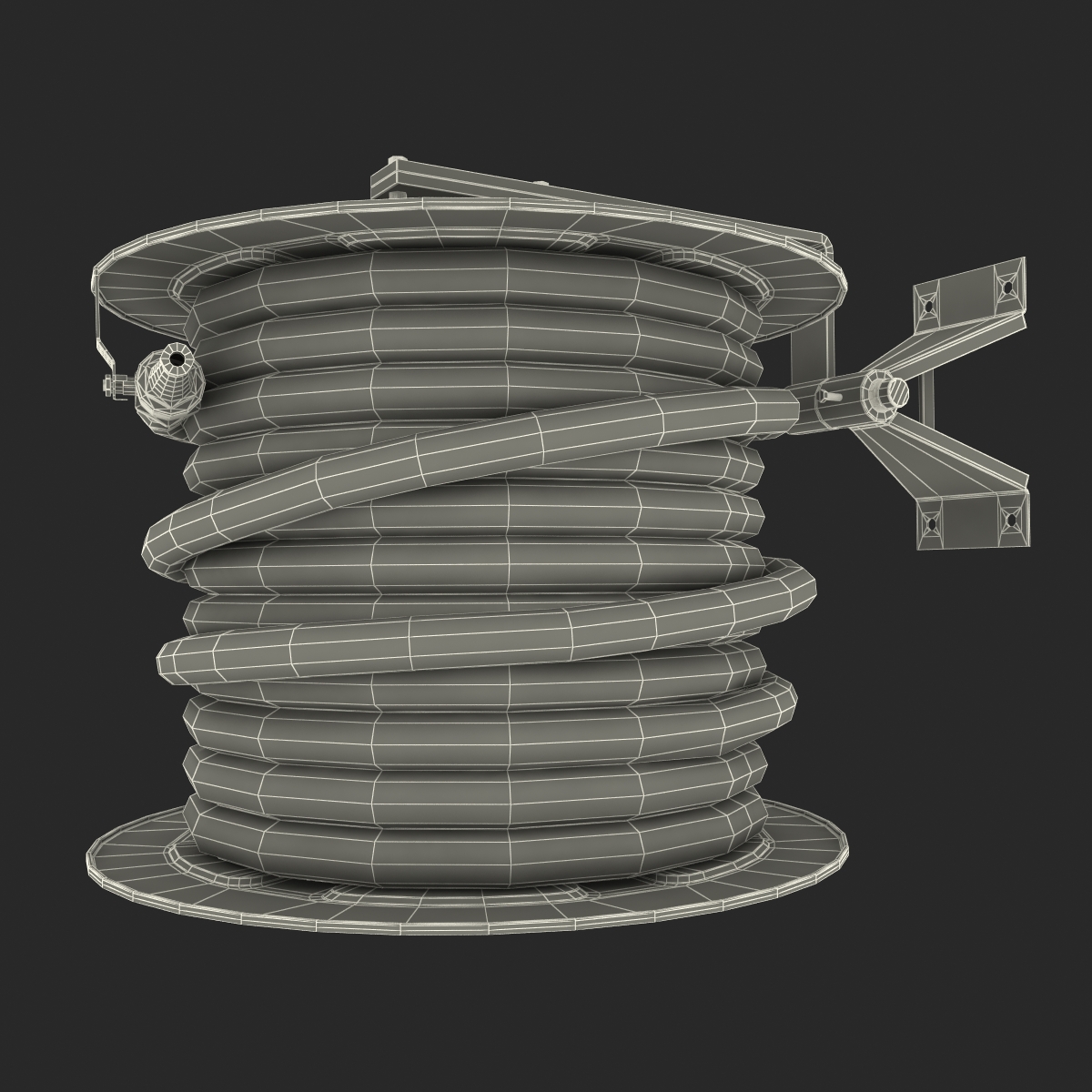 Fire Hose Reel 3D model