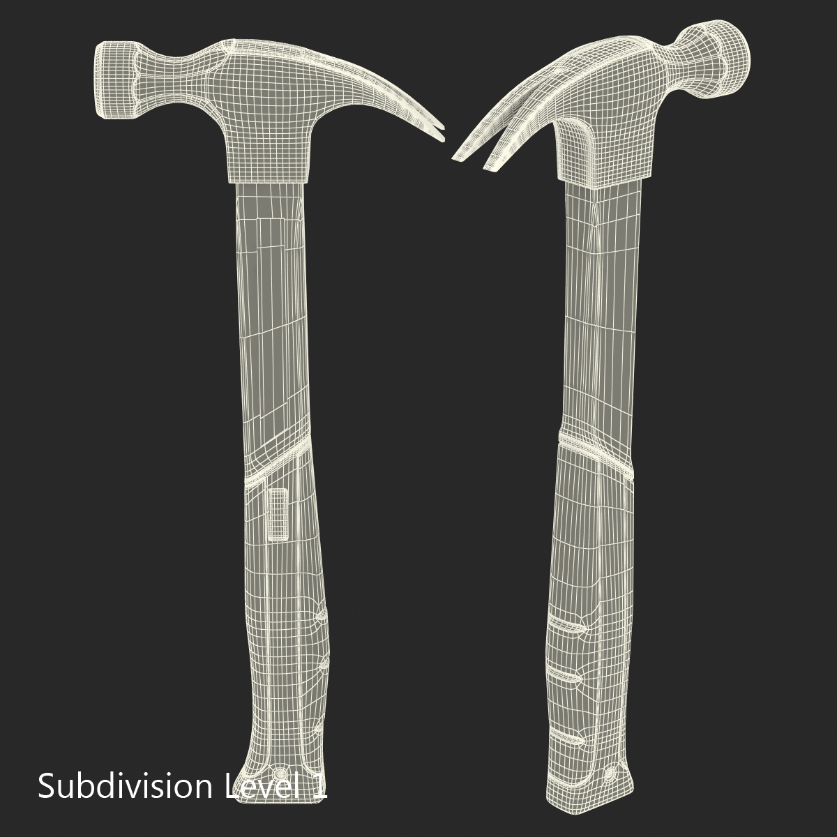 3D model Fiberglass Hammer Stanley