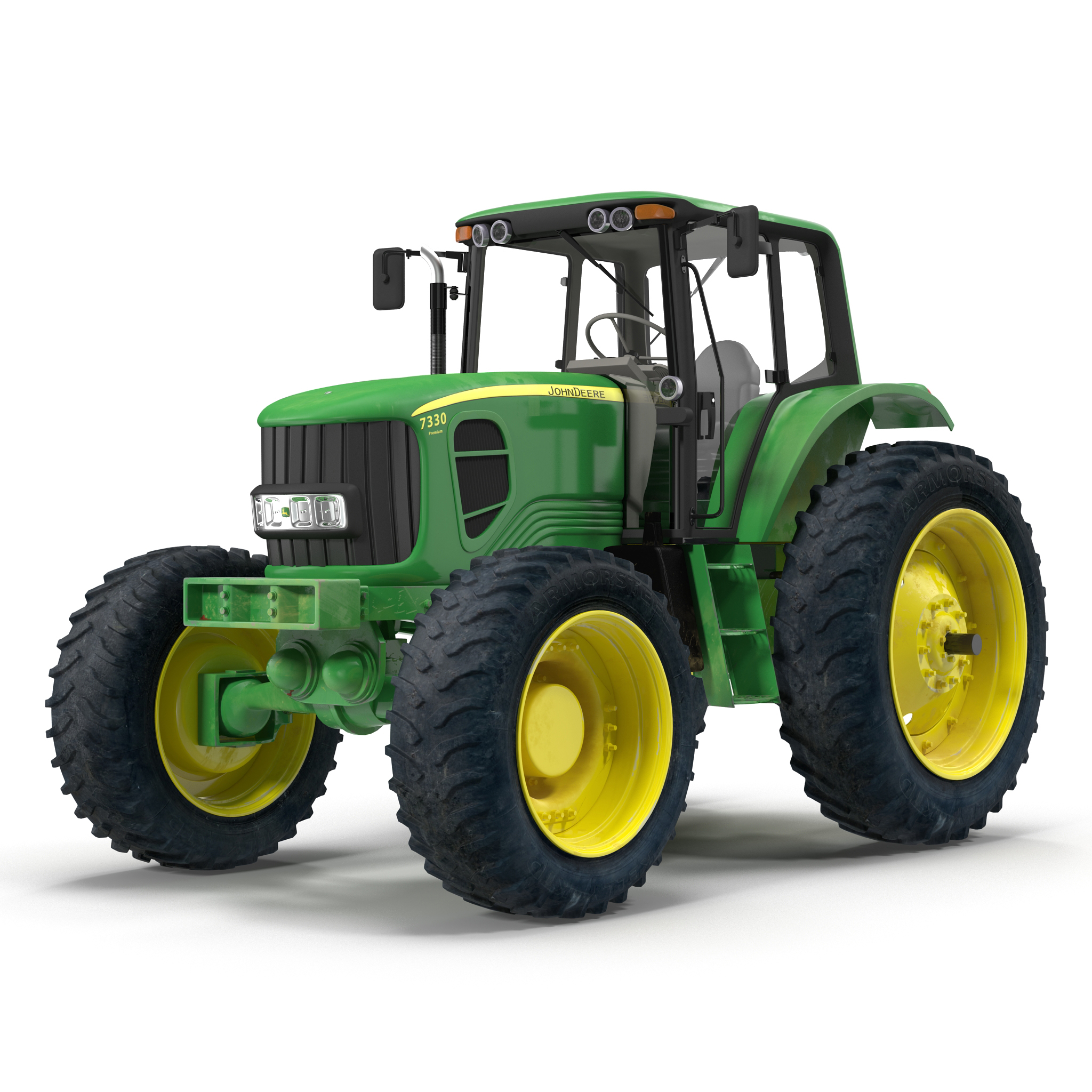 3D Tractor John Deere 7330 model