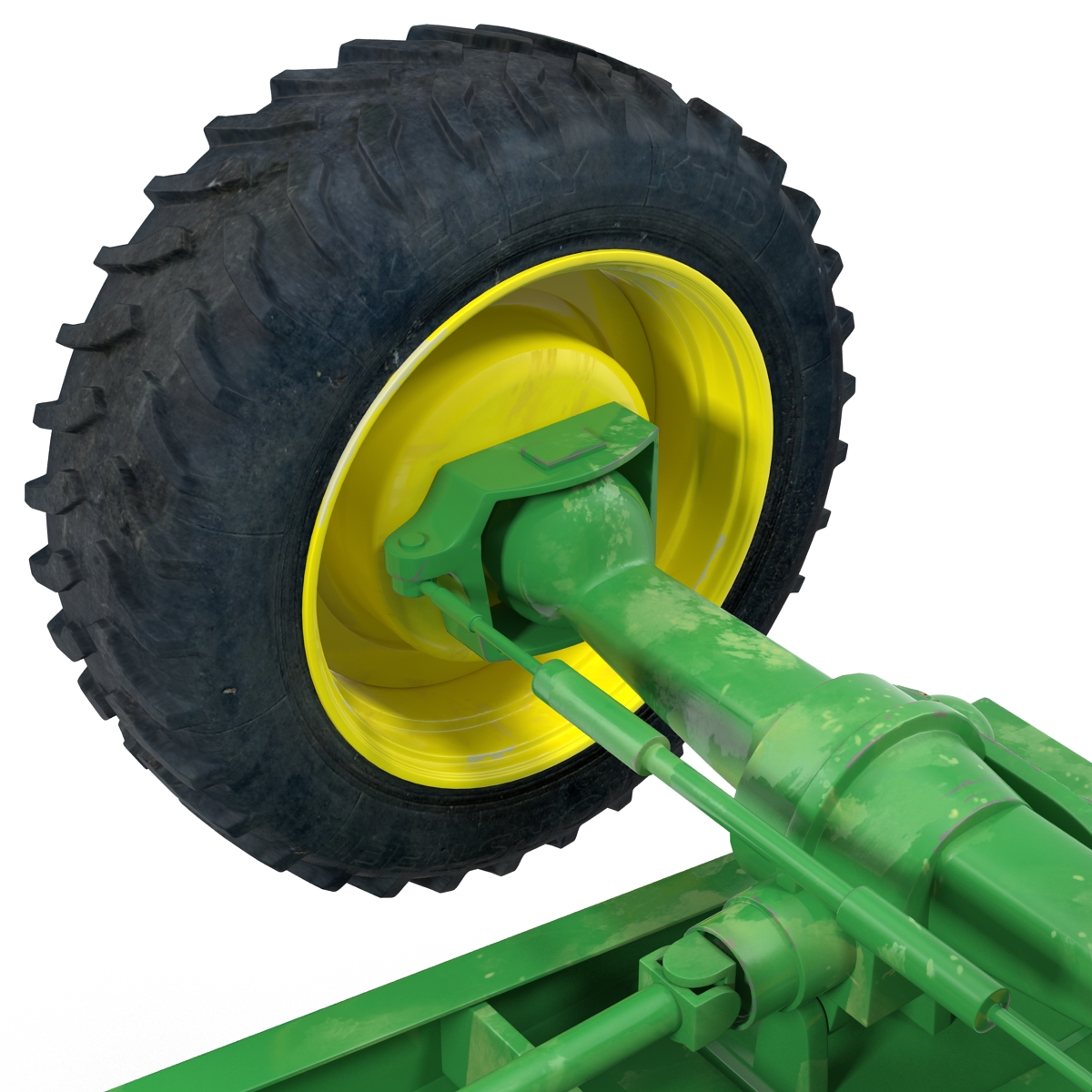 3D Tractor John Deere 7330 model