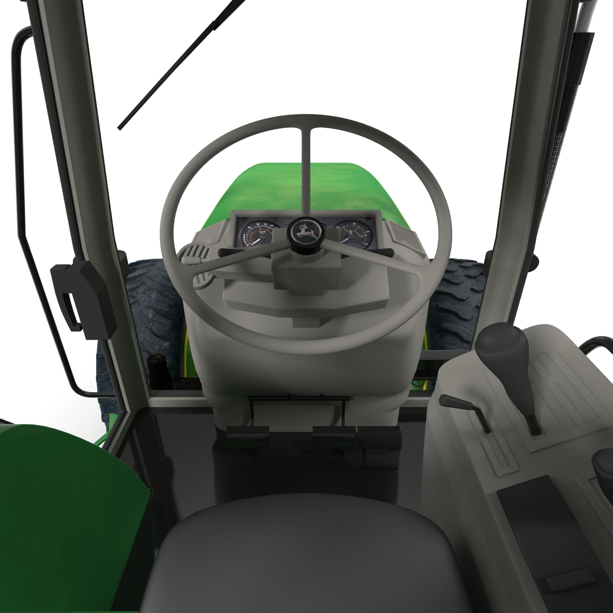 3D Tractor John Deere 7330 model