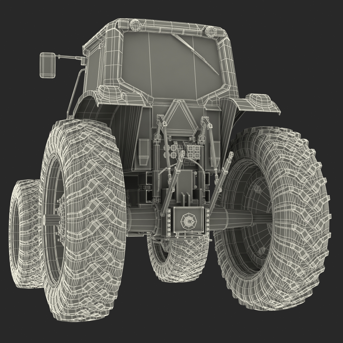 3D Tractor John Deere 7330 model