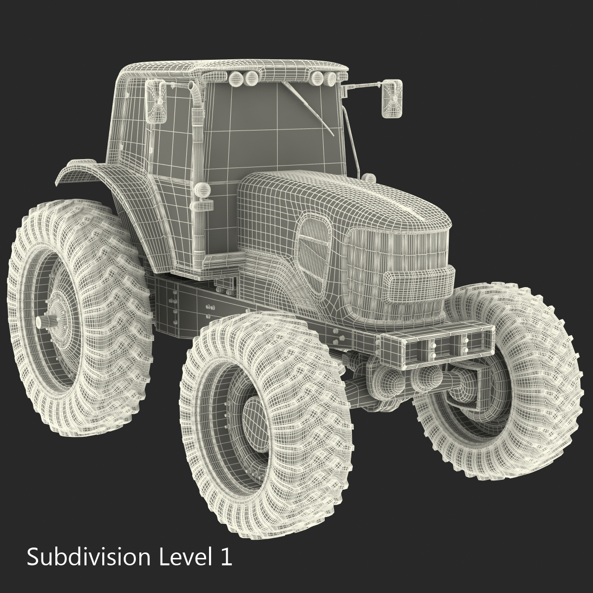 3D model Tractor Generic