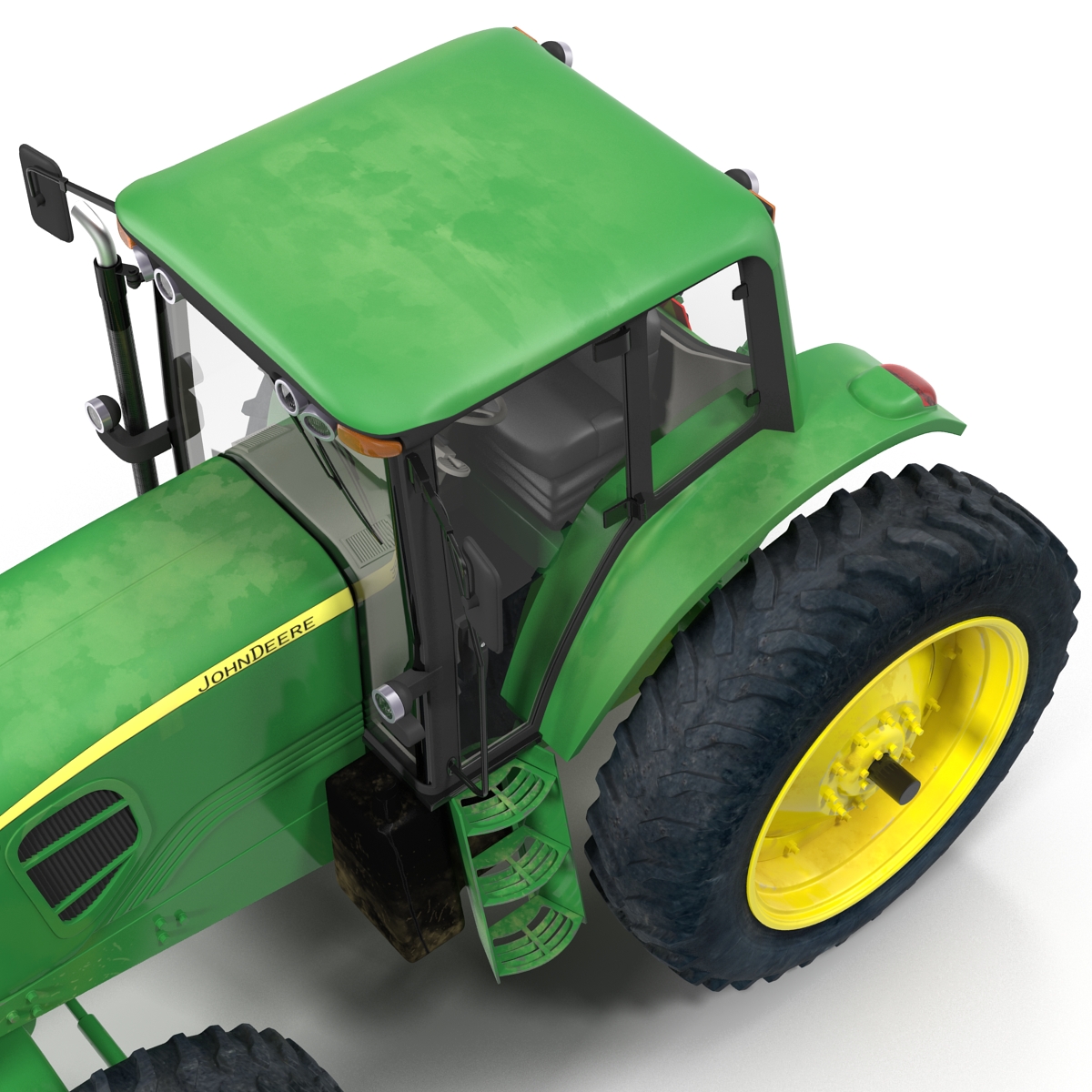 3D model Tractor John Deere 7330 Rigged