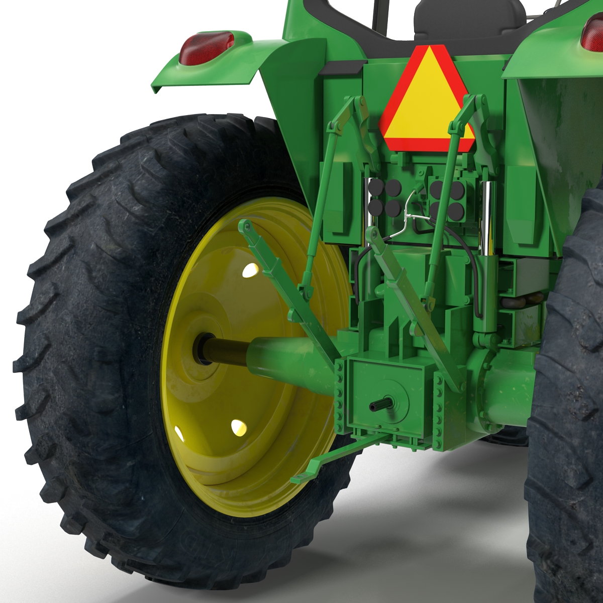 3D model Tractor John Deere 7330 Rigged