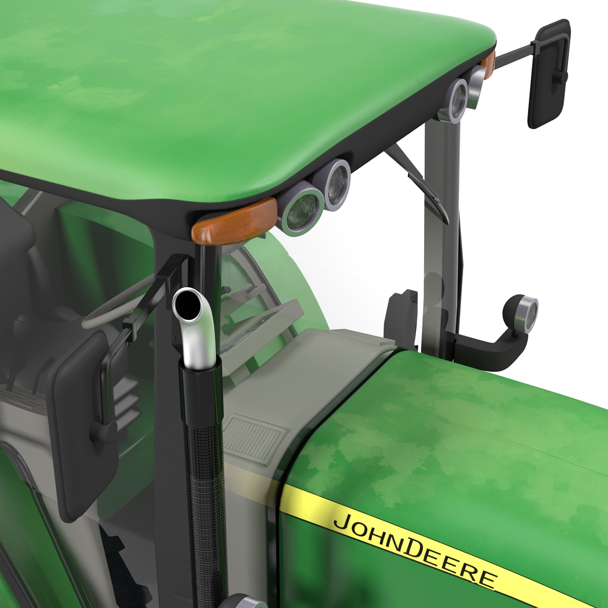 3D model Tractor John Deere 7330 Rigged