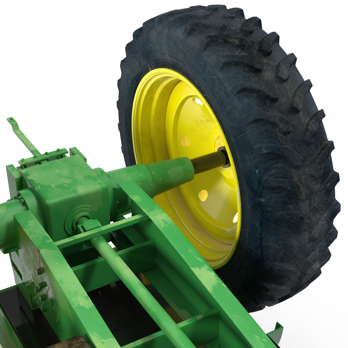 3D model Tractor John Deere 7330 Rigged