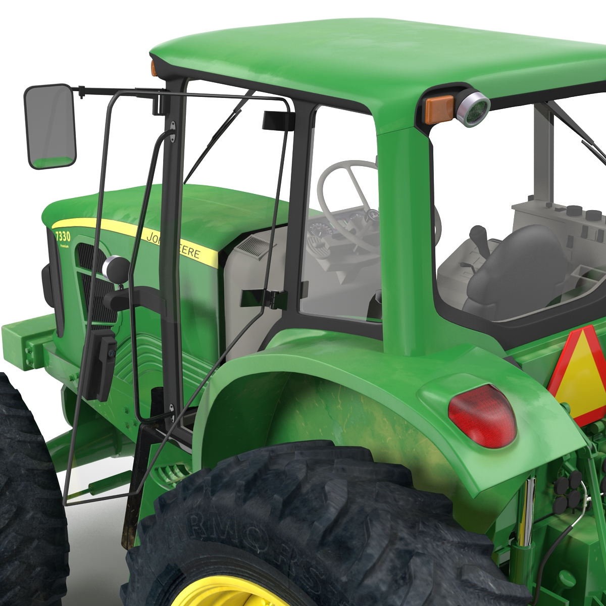 3D model Tractor John Deere 7330 Rigged