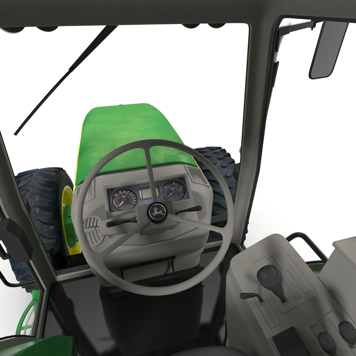 3D model Tractor John Deere 7330 Rigged