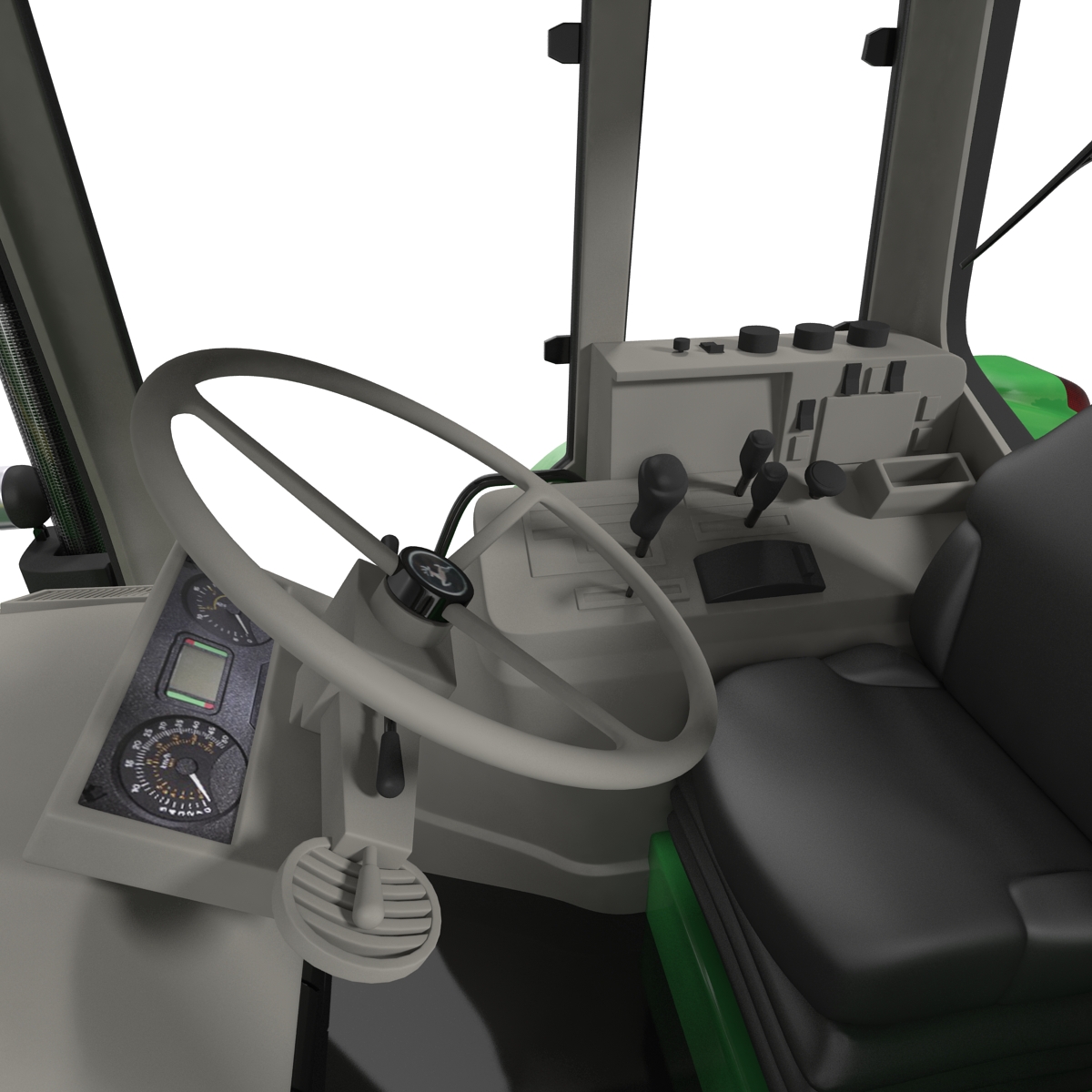 3D model Tractor John Deere 7330 Rigged