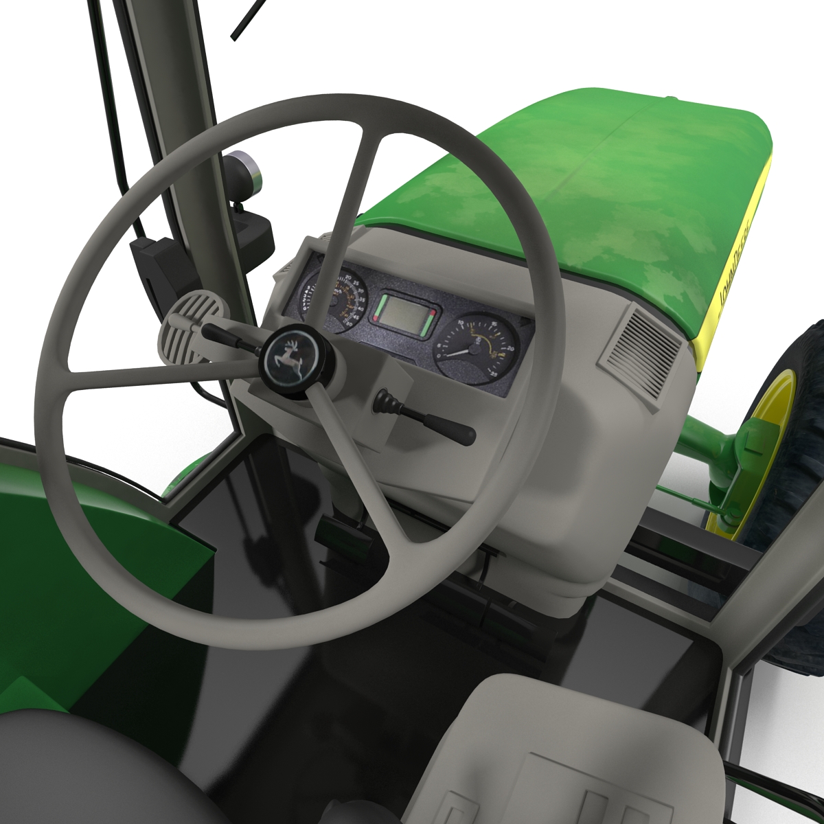 3D model Tractor John Deere 7330 Rigged