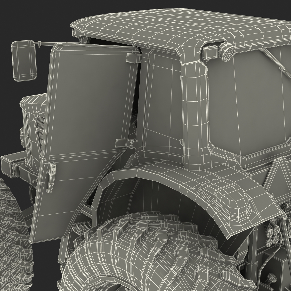 3D model Tractor John Deere 7330 Rigged