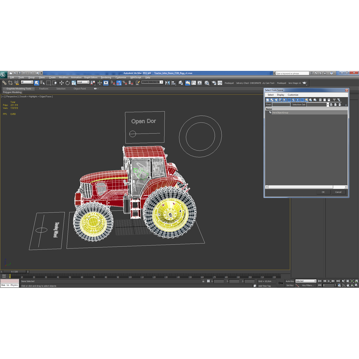 Tractor Generic Rigged 3D