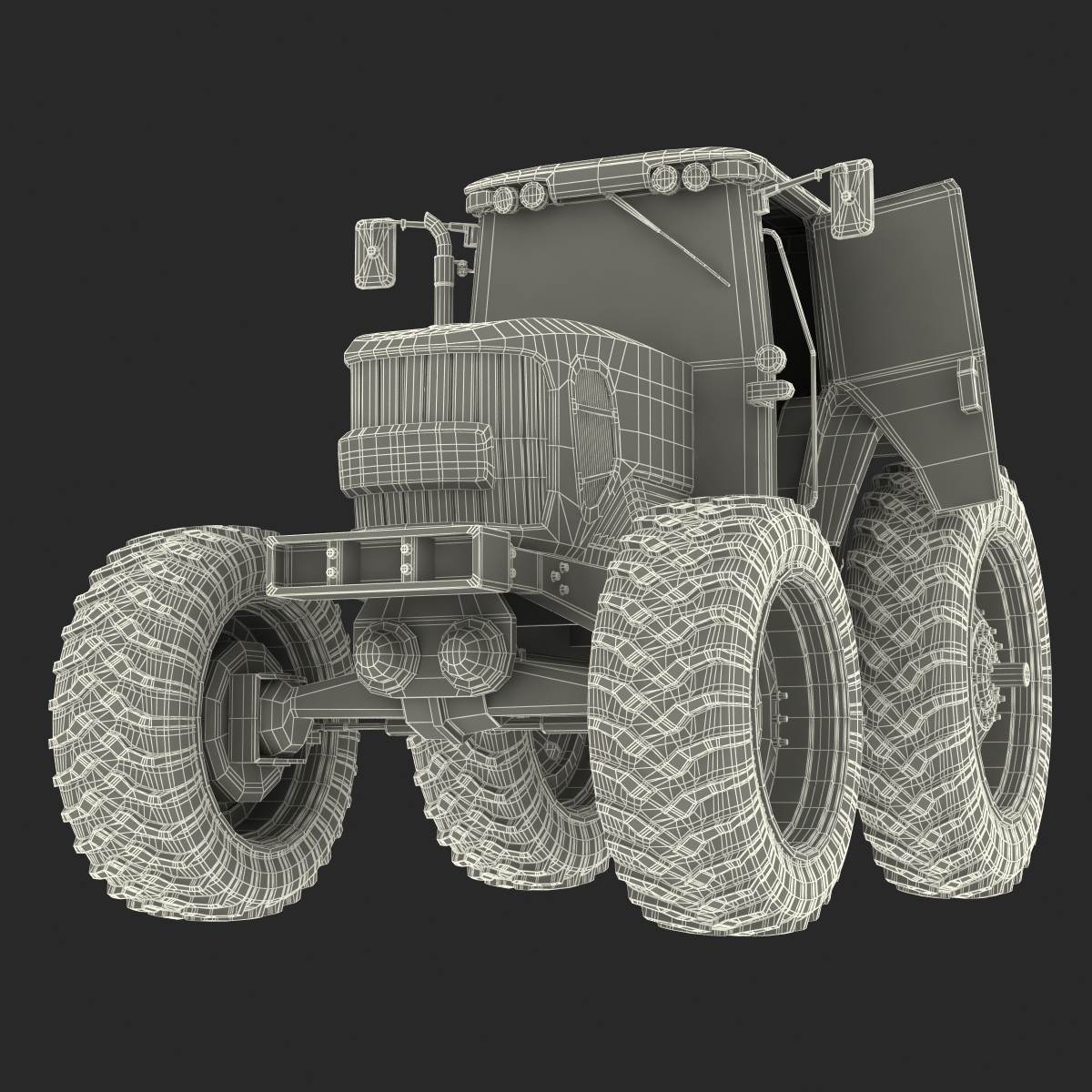 Tractor Generic Rigged 3D