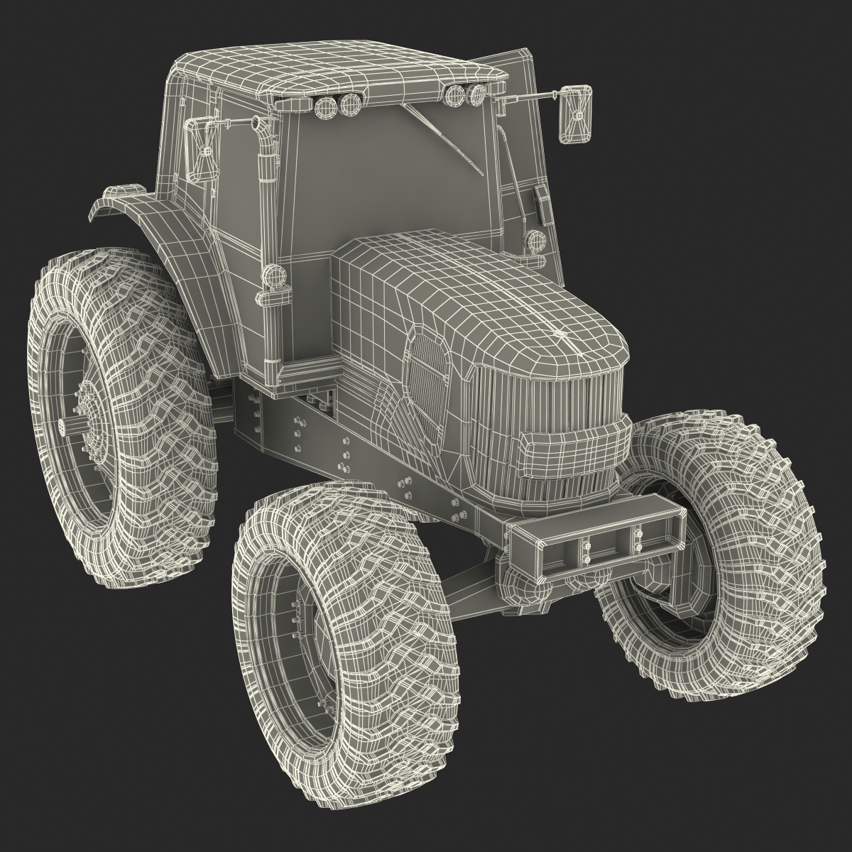 Tractor Generic Rigged 3D