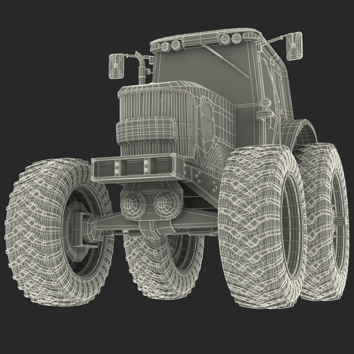 Tractor Generic Rigged 3D