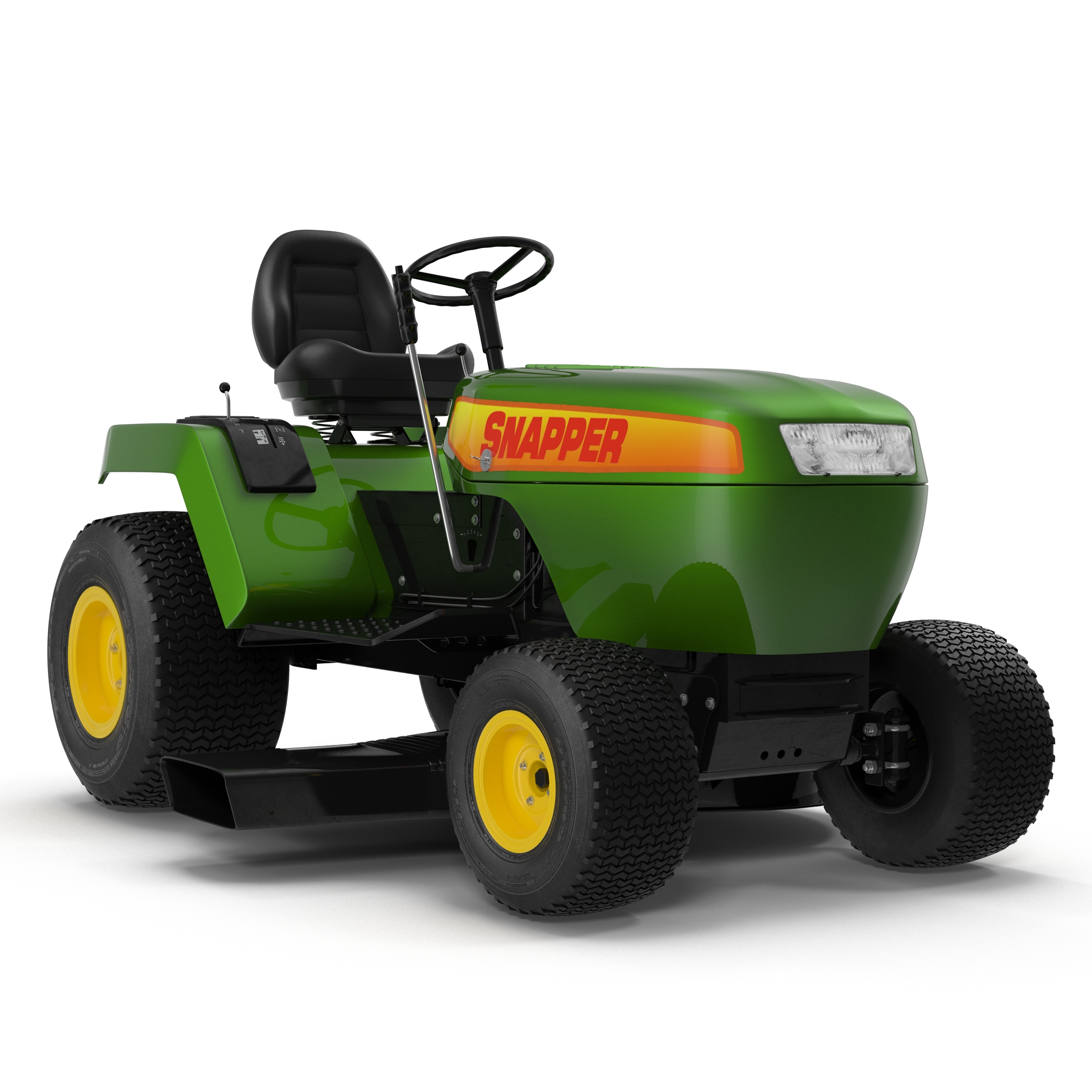 Lawn Tractor Snapper Rigged 3D