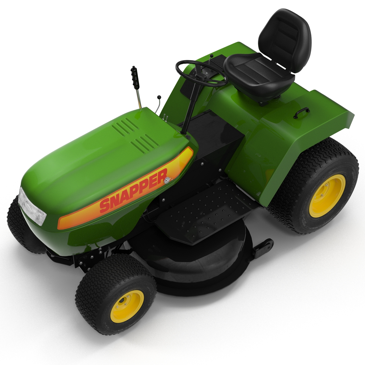 Lawn Tractor Snapper Rigged 3D