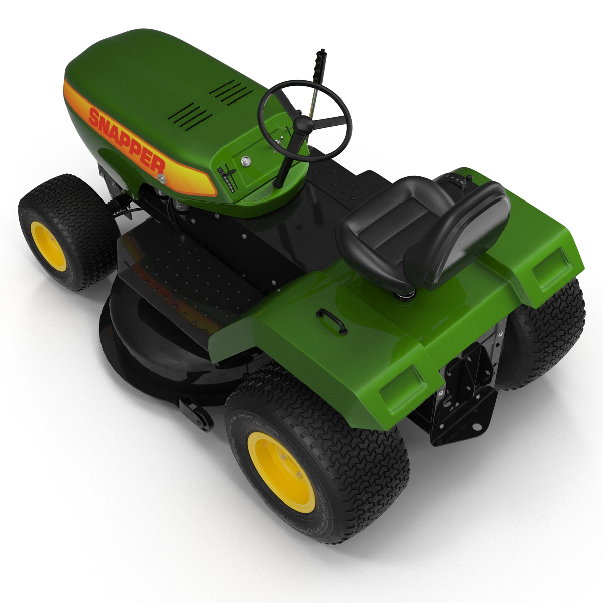 Lawn Tractor Snapper Rigged 3D