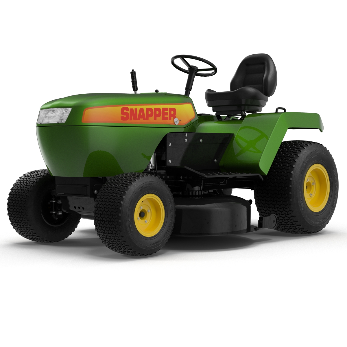 Lawn Tractor Snapper Rigged 3D