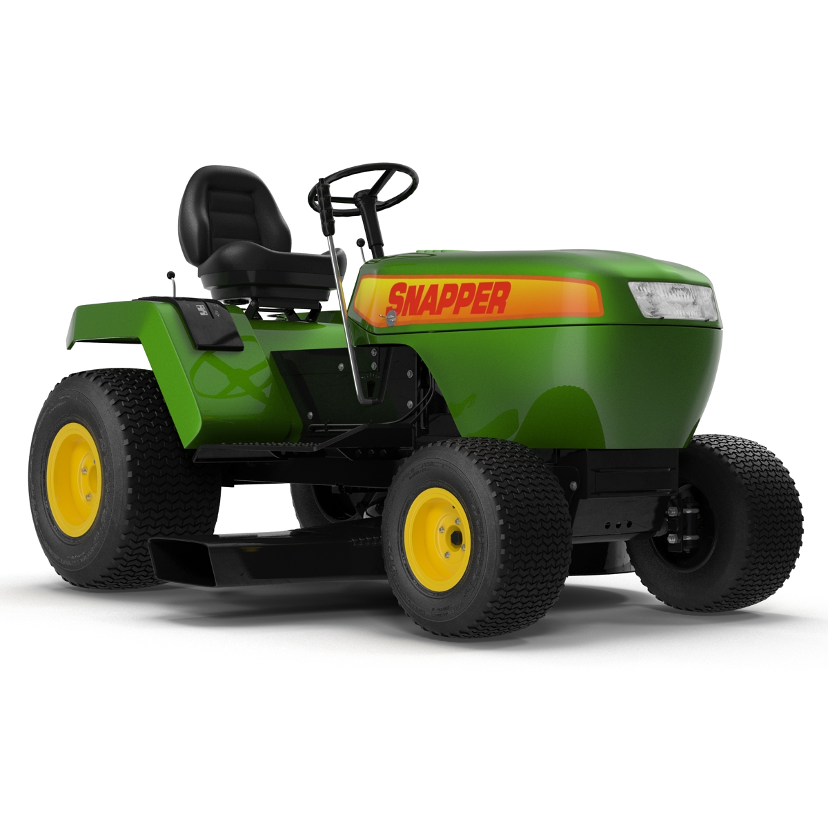 Lawn Tractor Snapper Rigged 3D