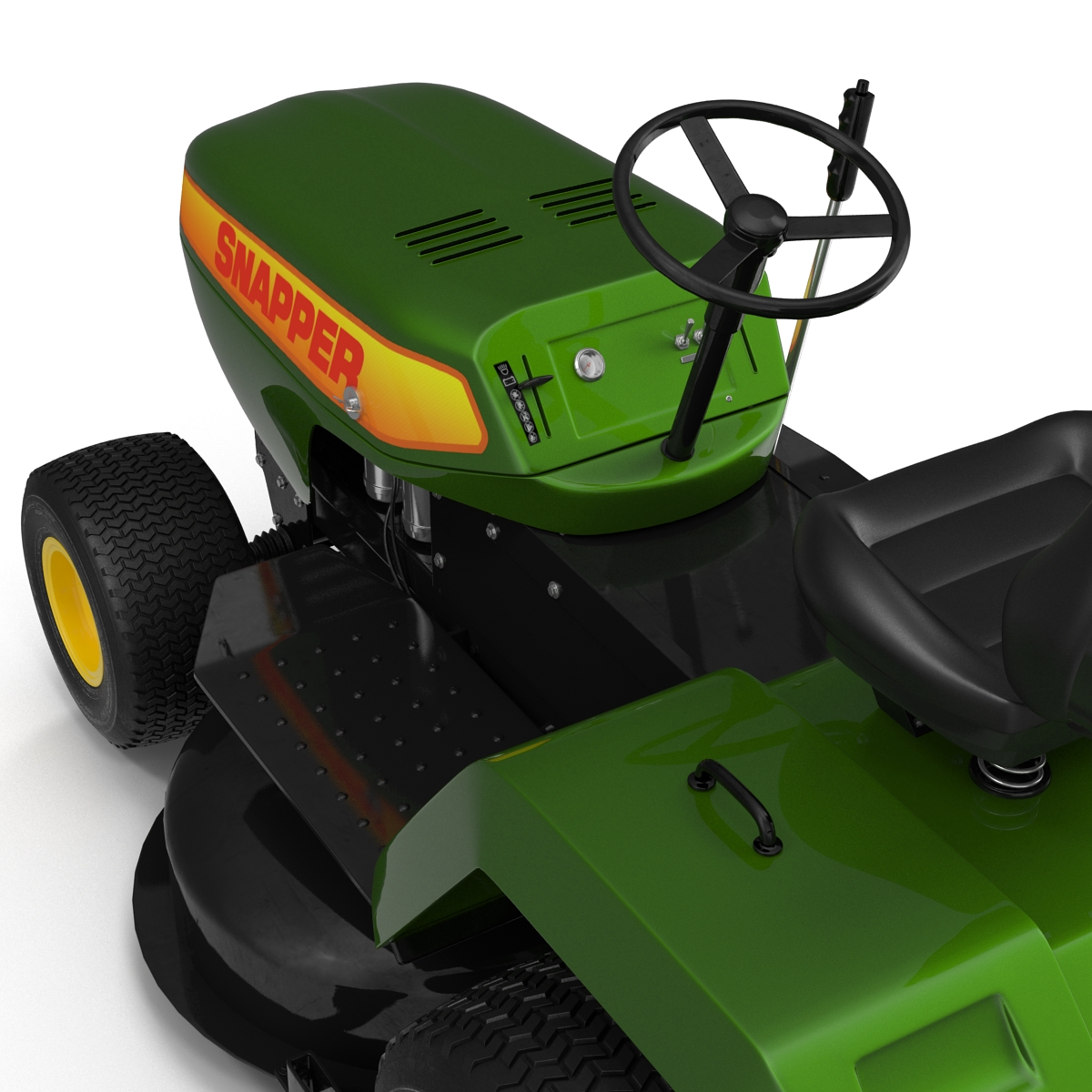 Lawn Tractor Snapper Rigged 3D