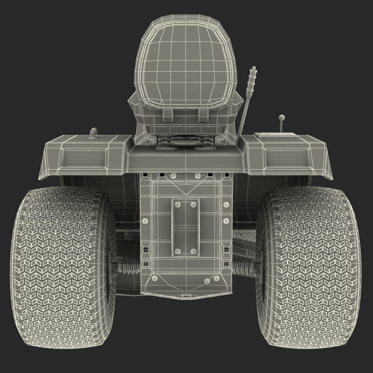 Lawn Tractor Snapper Rigged 3D