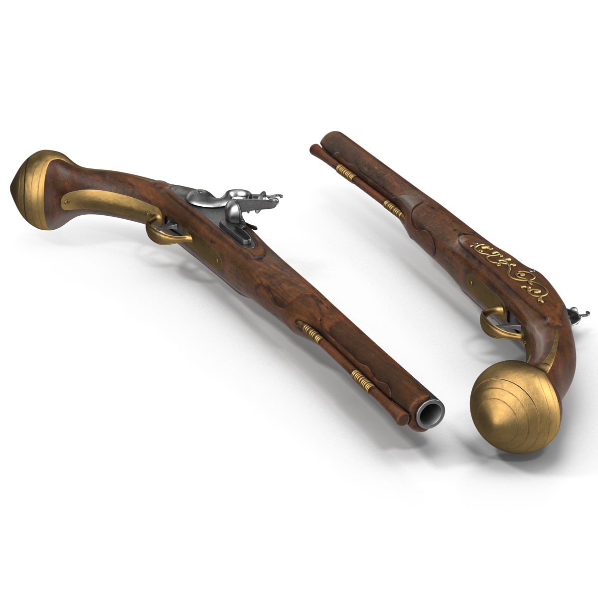 3D Flintlock Pistol