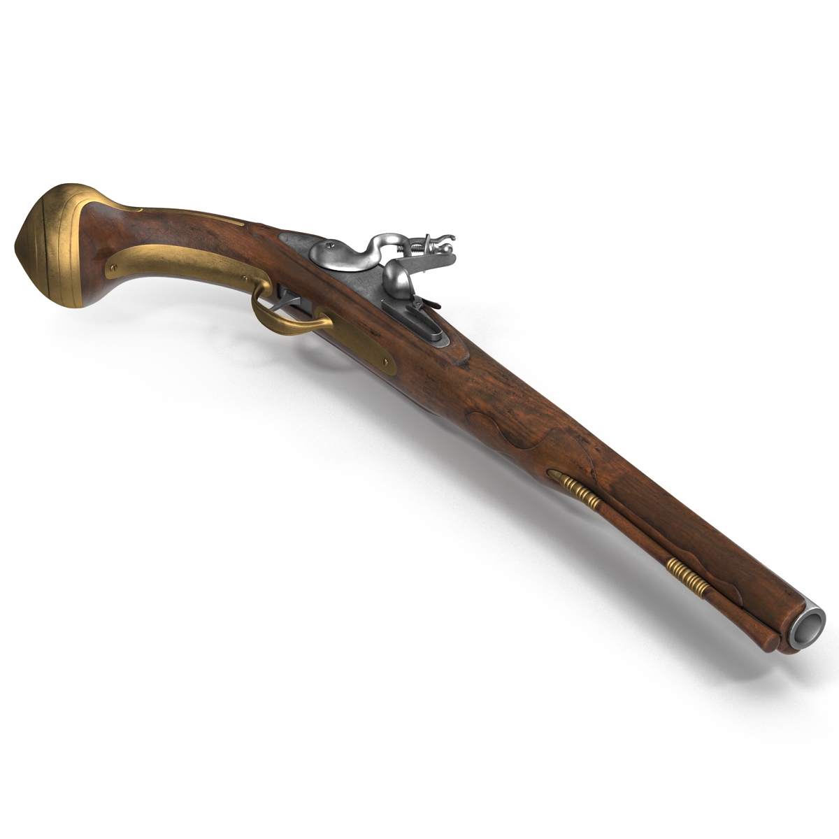 3D Flintlock Pistol