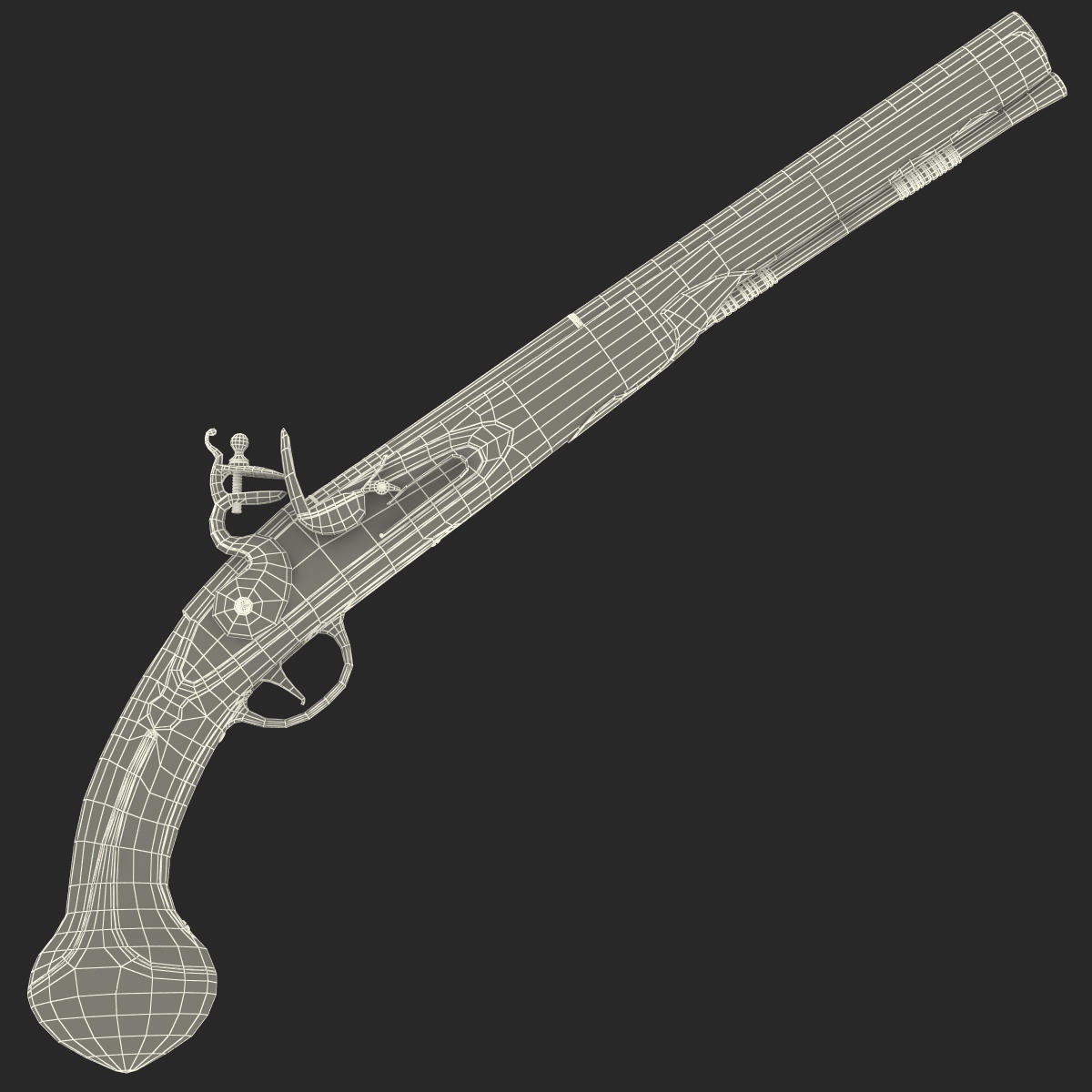 3D Flintlock Pistol