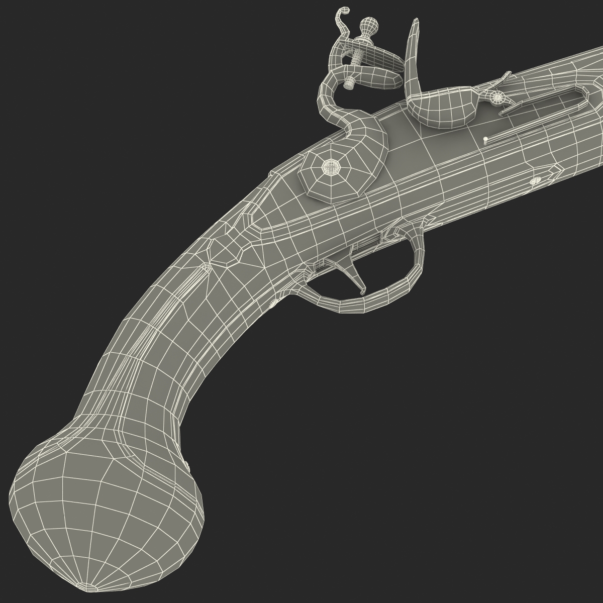 3D Flintlock Pistol