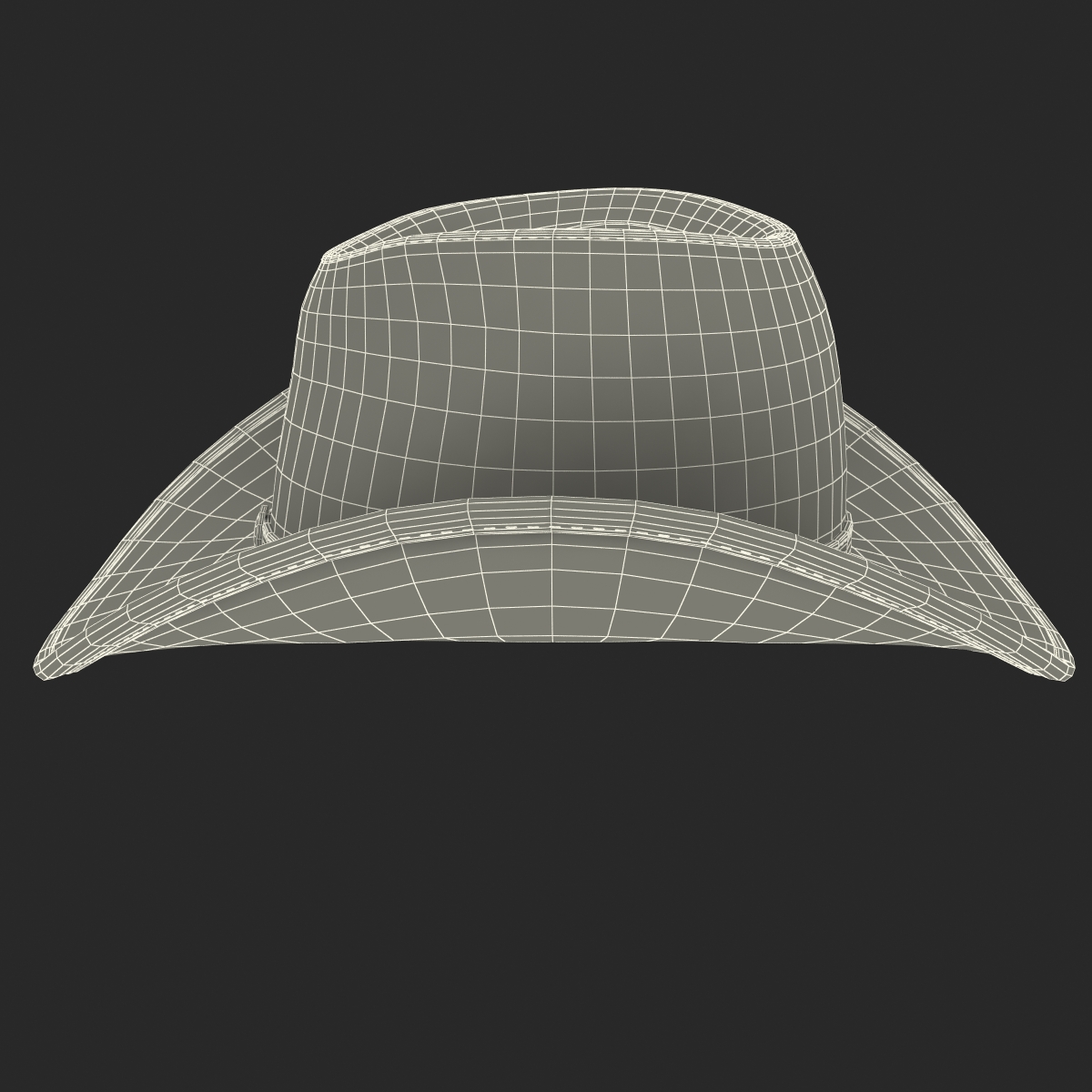 3D Old Cowboy Hat 2