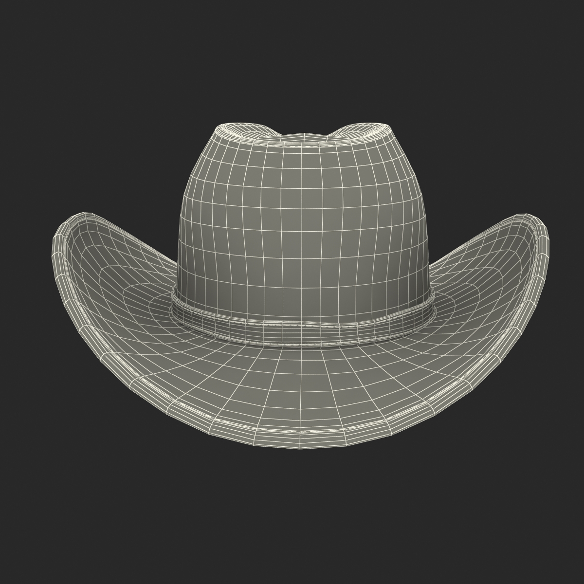 3D Old Cowboy Hat 2