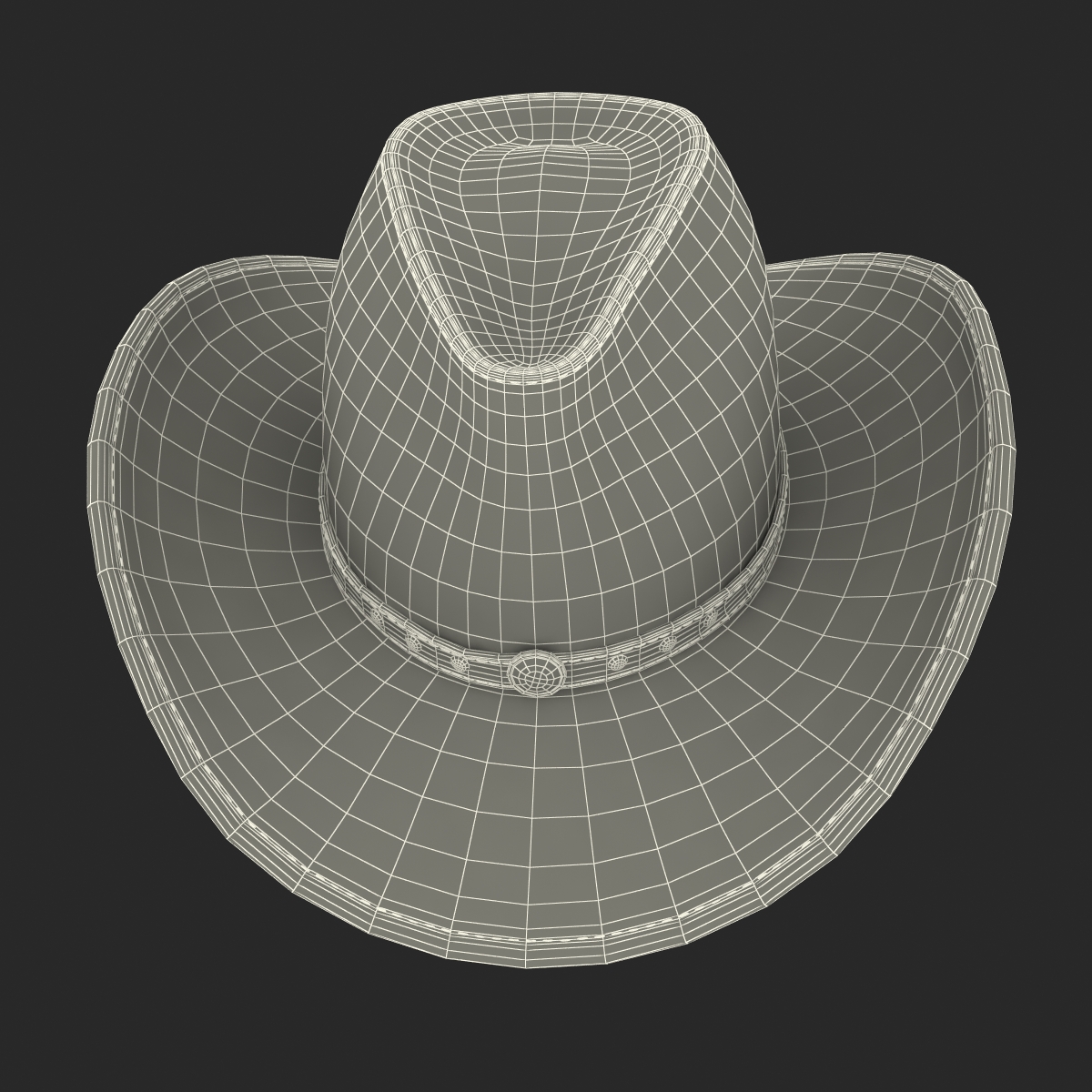 3D Old Cowboy Hat 2