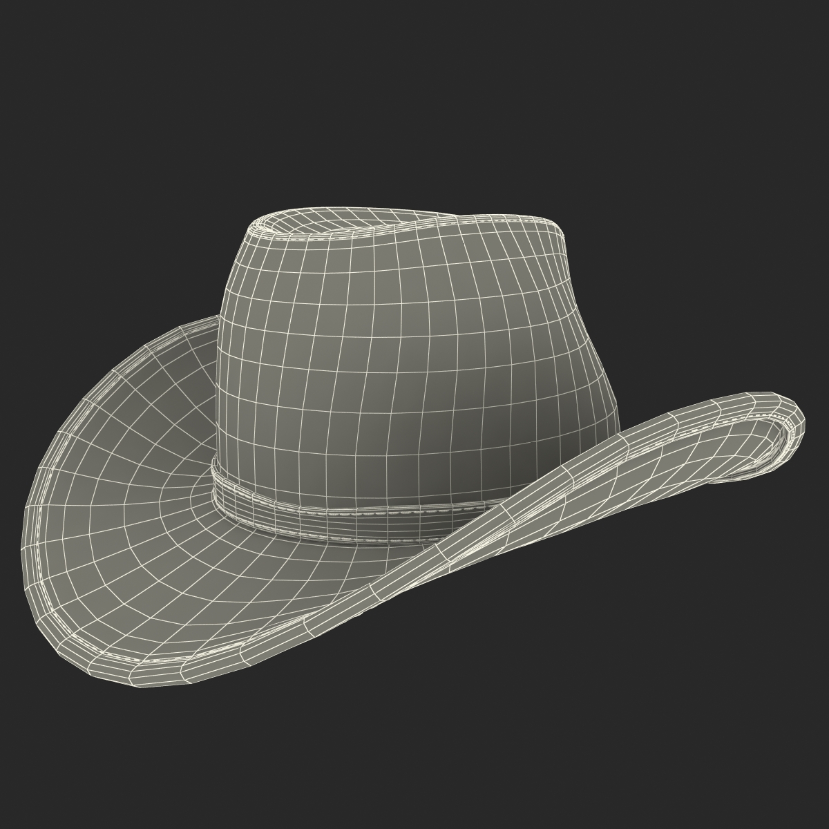 3D Old Cowboy Hat 2