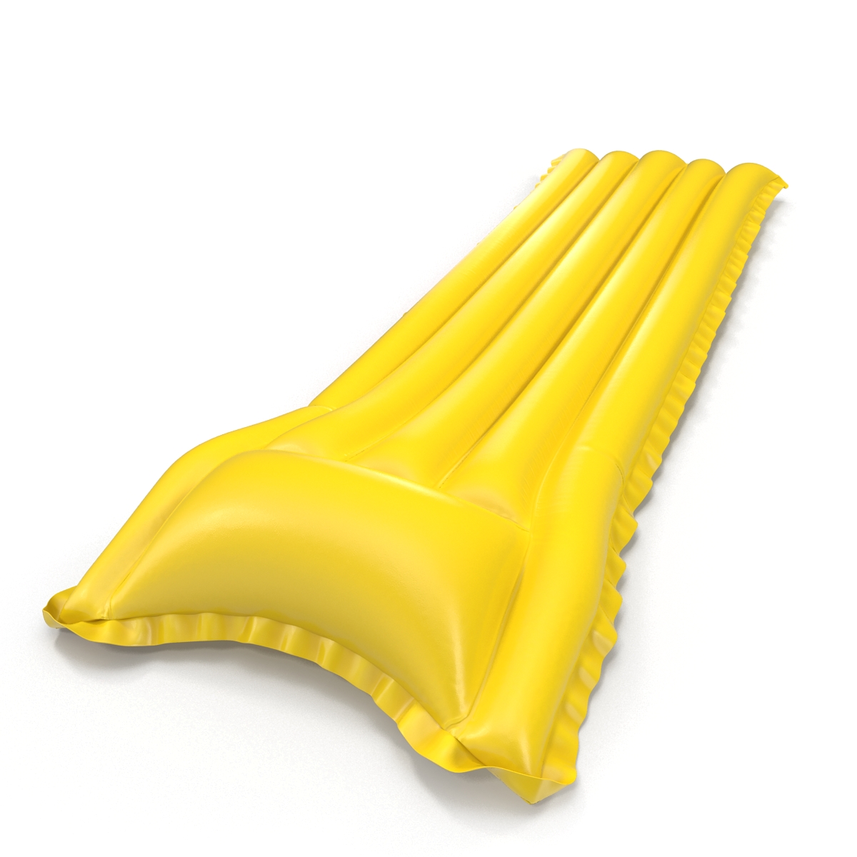 Inflatable Air Mattress 3 Yellow 3D