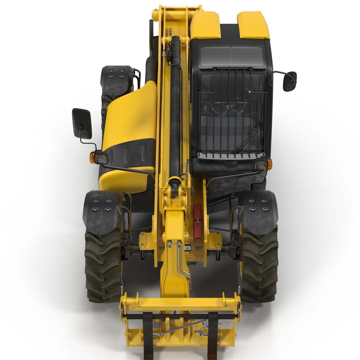 3D model Telescopic Handler Forklift JCB 535 95 Yellow