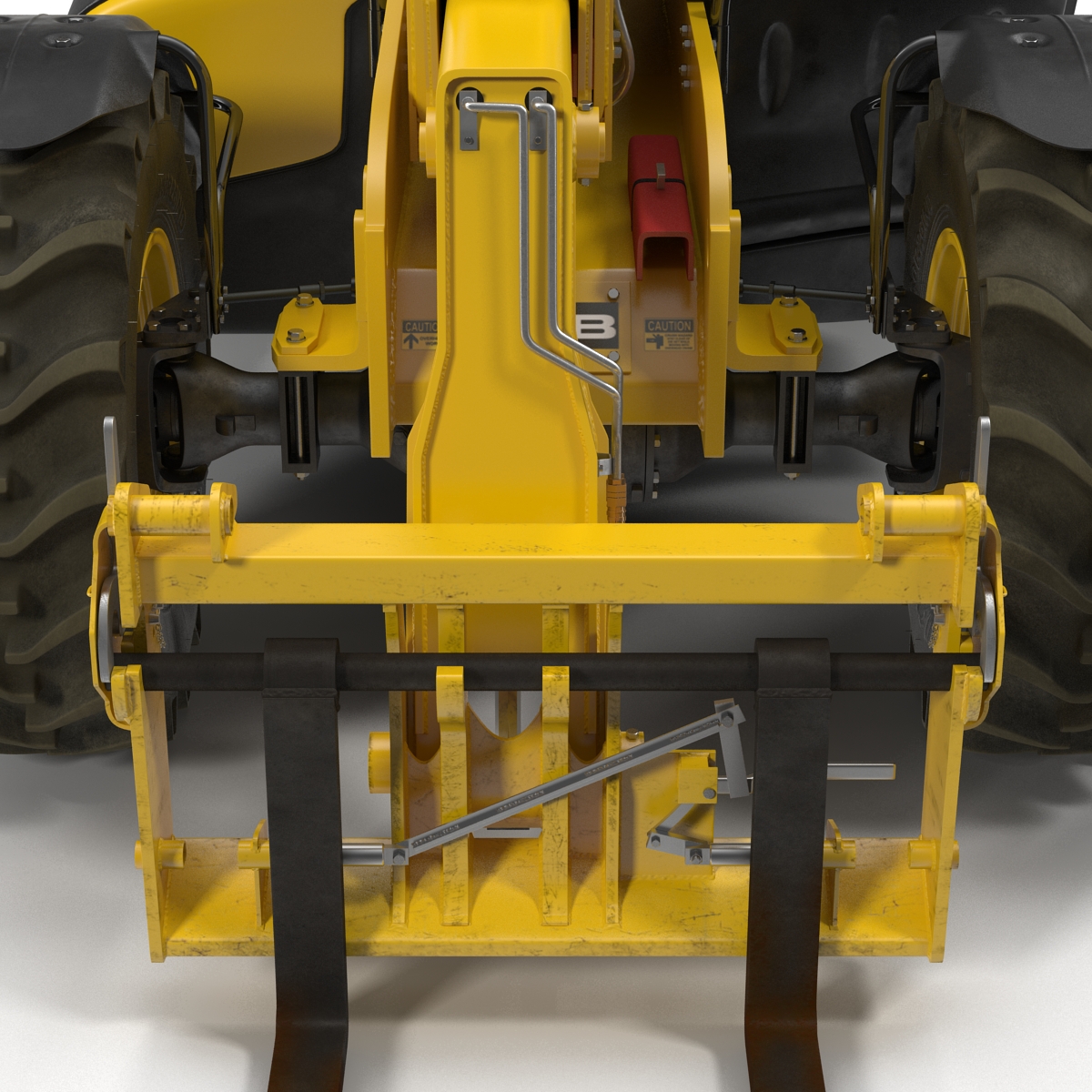 3D model Telescopic Handler Forklift JCB 535 95 Yellow