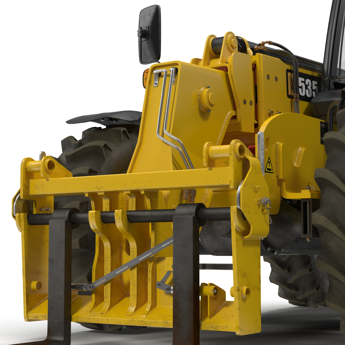 3D model Telescopic Handler Forklift JCB 535 95 Yellow