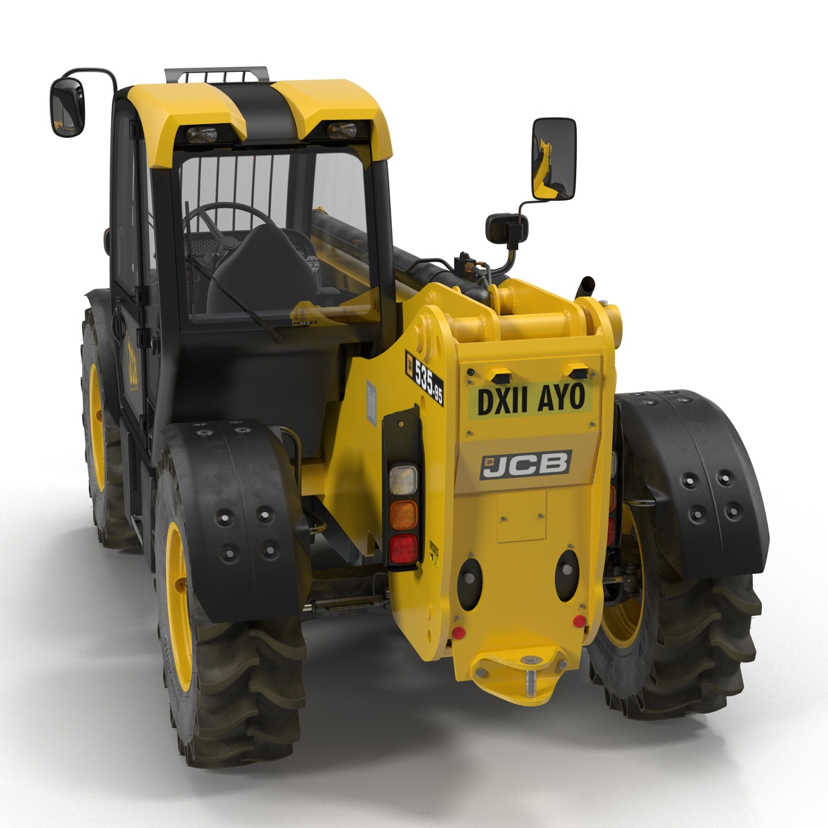 3D model Telescopic Handler Forklift JCB 535 95 Yellow