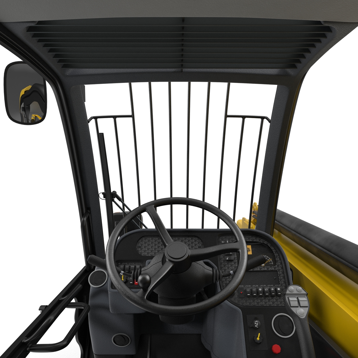 3D model Telescopic Handler Forklift JCB 535 95 Yellow